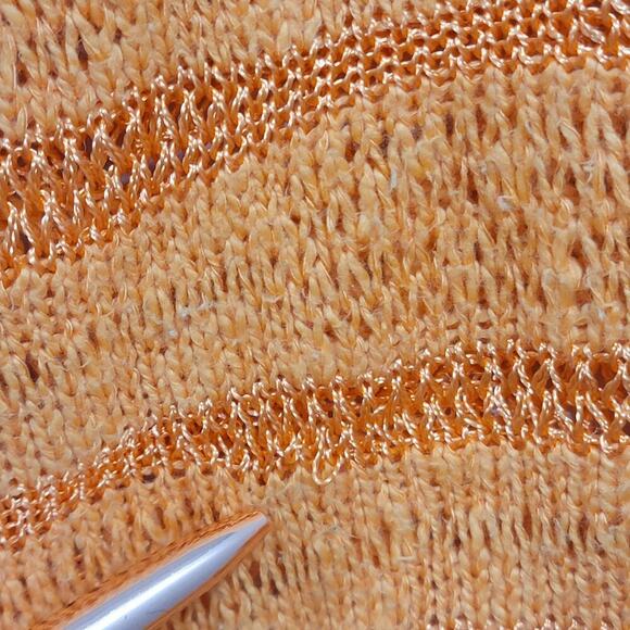 Chicos Orange Knit Dolman Sweater Top Oversize 582 - Picture 10 of 13